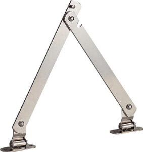 TRUSCO(トラスコ中山):スチール製止付き平棒ステー 全長240mm 右用 TS-53-R オレンジブック 3021963