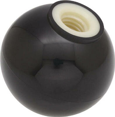 TRUSCO（トラスコ中山） 樹脂製握り玉 金具なし黒 40XM12mm （20個入） TPB40-12BK