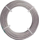 TRUSCO(トラスコ中山) ステンレスワイヤロープナイロン被覆 Φ2.0(2.5)X20m CWC-2S20