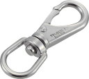 TRUSCO(トラスコ中山):スイベルスナップ ステンレス製 線径Φ4X開口5mm 2個入 TSS-0 オレンジブック 2750635