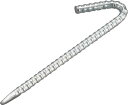TRUSCO(トラスコ中山):ユニクロ異形ロープ止めJ型10×300mm TRJ-Y1030I オレンジブック 2753618