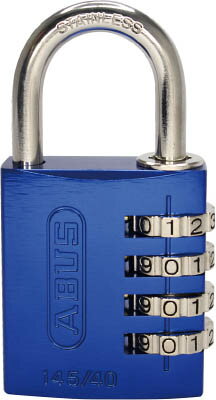 ABUS（アブス）:ナンバー可変式ステンレスシャックル南京錠 145IB-40 ブルー 145IB-40-BL オレンジブック 4957652