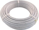 TRUSCO(トラスコ中山) JIS規格品メッキ付ワイヤロープ (6X19)Φ6mmX30m JWM-6S30