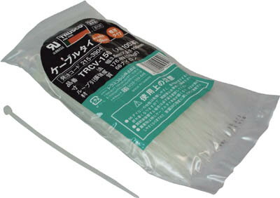 TRUSCO（トラスコ中山）:ケーブルタイ 幅2.4mmX75mm 最大結束Φ15 標準型 TRCV-075 オレンジブック 2276712