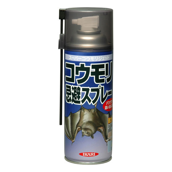 あす楽 イカリ消毒:スーパーコウモリジェット 420ml - こうもりを追い出し、侵入防止！よけ 撃退 対策 蝙蝠 205042