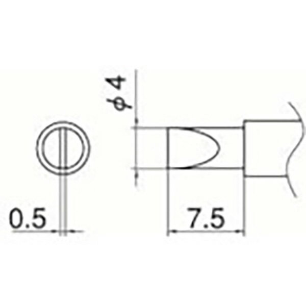 HAKKO（白光） こて先　4D型 T11-D4