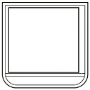 ユニット:ポケット胸章白 軟質ビニール 60×60mm 368-12 オレンジブック 7392613