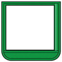ユニット:ポケット胸章緑 軟質ビニール 60×60mm 368-14 オレンジブック 7392630