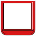 ユニット:ポケット胸章赤 軟質ビニール 60×60mm 368-15 オレンジブック 7392648