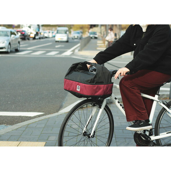 【2/1限定★全品ポイント10倍＋抽選で100％ポイント還元】MARUTO（大久保製作所）:自転車浅い前カゴ用カゴカバーワイン D-2F-600LBC クロスバイク 荷物が多い ひったくり防止 荷物の落下防止
