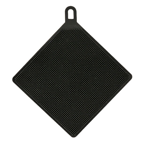 CAPTAIN STAG（キャプテンスタッグ） シリコーンたわし四角（ブラック） UM-1935 アウトドア キャンプ キッチンツール 掃除 コンパクト