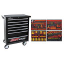 JTCオートツールズ:7段工具箱黒色 絶縁工具セット JTC3931ZSETBK【メーカー直送品】【地域制限有】