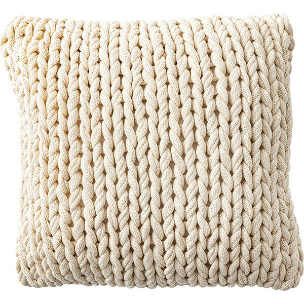 樂天商城 - 【地域制限有】【メーカー直送】東谷 ニットクッション アイボリー ニットクッション クッション ニット ニット生地 編み物 くすみカラー おしゃれ ざっくりニット シンプル 韓国 かわいい 編み目 ブルー 青 紺 ダスティブルー くすみブルー