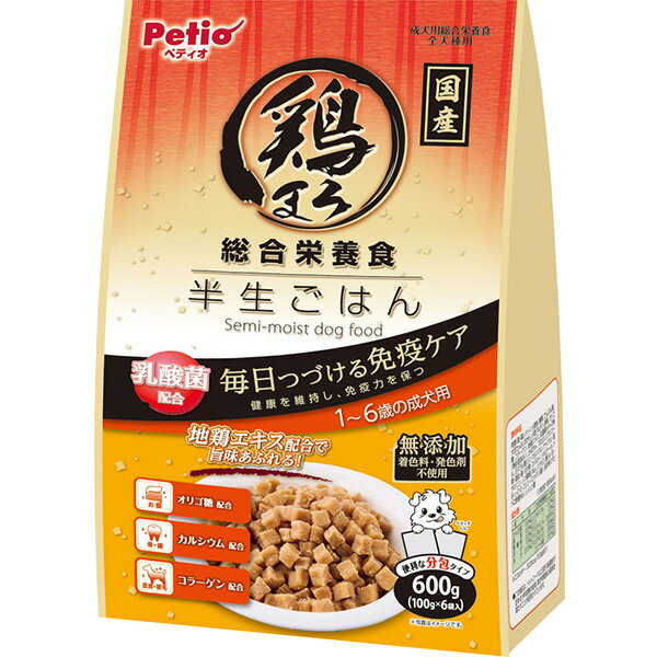 Old Dogs - 鶏まろ 総合栄養食 半生ごはん 1～6歳の成犬用 600g W14553 犬用フード NBスタンダード ドライ・半生 小