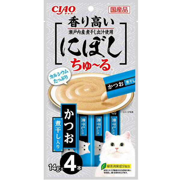 CIAO にぼしちゅ～る かつお 煮干入り 14g×4本 SC-376 猫用スナック その他