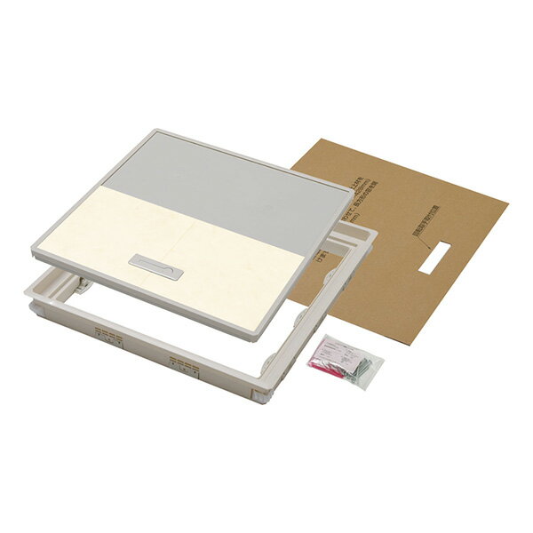 水上 気密樹脂枠床下点検口 600型 12mm用 ホワイト KYJ-YT612K-WH