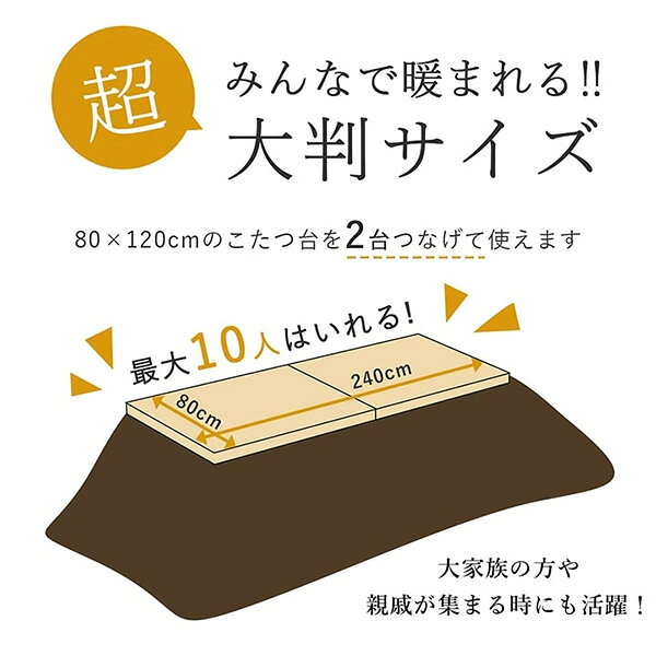 【地域制限有】【メーカー直送】イケヒコ・コーポレーション こたつ布団 長方形大 国産 花柄 掛け単品 ブラウン 約205×385cm 1160840062803 こたつ布団 長方形大 国産 花柄 掛け単品 ブラウン [3]