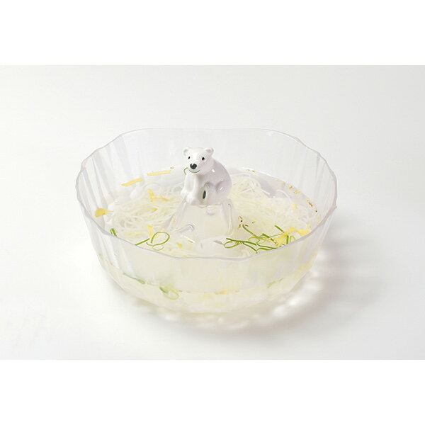 樂天商城 - パール金属 流氷 しろくまそうめん鉢 D-6796