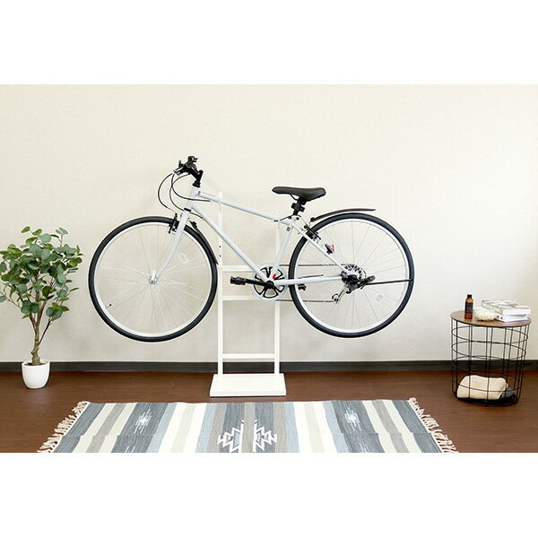 【地域制限有】【メーカー直送】 自転車スタンド Lex（レック） 1台用 ホワイト/ホワイト木目 BCD-002 MOJYU