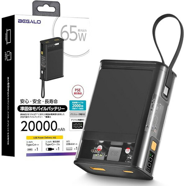 フューチャーモデル:準個体モバイルバッテリー 20,000mAh 65W G02QSB20A506040 準個体