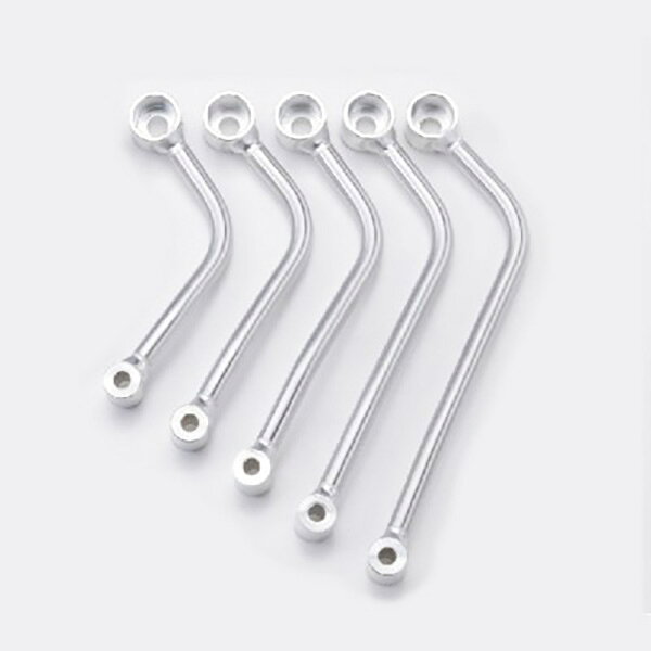 NANKAI MSTL 汎用マフラーステーφ16 FRタイプ オフセット30mm シルバー 南海部品　MSTL250FR：シルバー MST-FR-16S