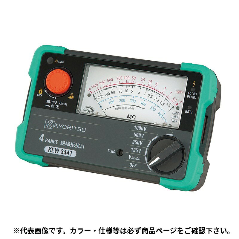 イチネンTASCO (タスコ)の一覧はこちら分類：電気計測器 ＞ 絶縁抵抗計・接地抵抗計測定物を照らすLEDライト付【特長】□片手で持ったままでの測定が可能な軽量コンパクトサイズ。□リモートスイッチ付測定プローブ標準装備。□見やすいスケール目盛。□抵抗状態をLEDの色で確認（緑:高抵抗。赤:低抵抗）□直流・交流を自動判別する電圧測定機能【詳細スペック】定格測定電圧：125V｜250V｜500V｜1000V有効最大表示値：200MΩ｜2000MΩ中央表示値：5MΩ｜50MΩ電圧計：AC 0～600V（45～65Hz）/DC0～600V使用電池：単3乾電池LR6/R6（1.5V）×4寸法・質量：W156×D46×L97mm、約430g付属品：リモートスイッチ付測定プローブ、ワニグチコードセット、携帯用ケース、先端金具（ロング）、肩掛けベルトJANCD:4528422345609【銀行振込・コンビニ決済】等前払い決済予定のお客様へ当商品は弊社在庫品ではなく、メーカー在庫品です。在庫確認後に注文確認を行い、お支払いのお願いを送信させて頂きます。休業日、14:00以降のご注文の場合は翌営業日に上記手続きを行います。お時間が掛かる場合がございます。