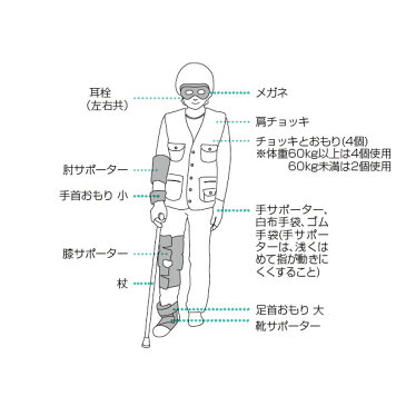 【代引不可】たいけんくん （お年寄り 高齢者 疑似体験セット ボランティア 介護福祉 教材）