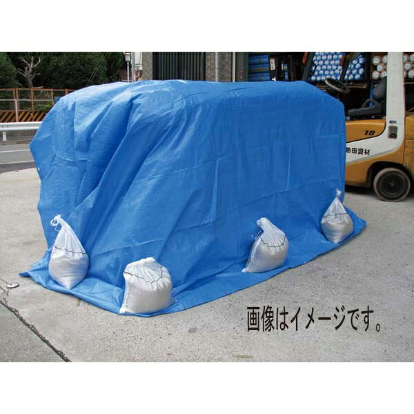 イチネンネットのWING ACE マイティーブルーシート厚手3.6×3.6 BS-3636（M） 熱田資材 WING ACE ウイングエース｜アングル2