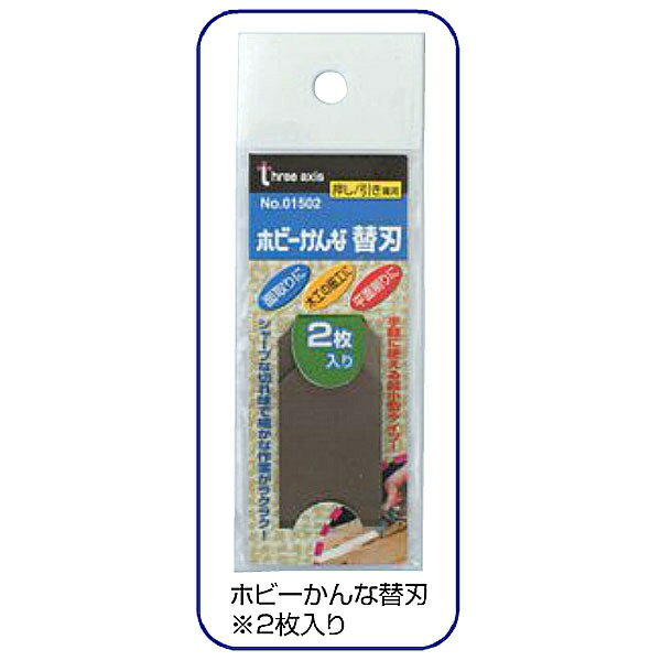 【ネコポス送料無料】 イチネンアクセス:ホビーかんな 替刃 2枚入 押し/引き兼用 01502 押し/引き 兼用