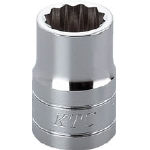 KTC（京都機械工具） 12.7sq.ソケット（十二角） 対辺寸法13mm 差込角12.7mm 全長30.5mm B4-13W