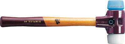 ロームヘルド・ハルダー:シンプレックスハンマー TPEとポリエチレン頭径30mm 3017.030 オレンジブック 4817681