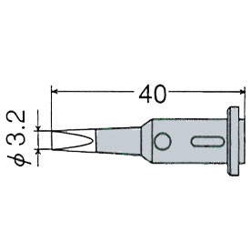 goot（グート）（太洋電機産業） 交換こて先 3.2D型 GP-501RT-3.2D GP-501RT-3.2D