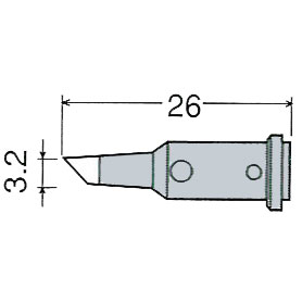 goot（グート）（太洋電機産業） 交換こて先 3.2C型 GP-510RT-3.2C GP-510RT-3.2C