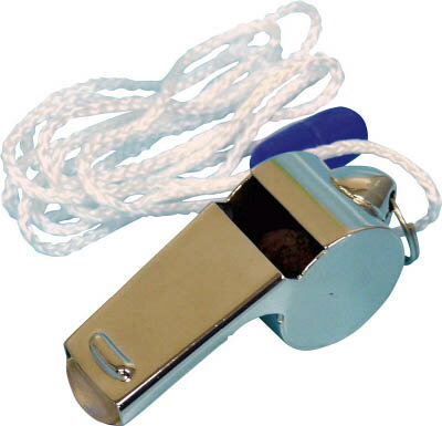 TRUSCO（トラスコ中山）:ホイッスル 真鍮製 ヒモ付 TWH-S ホイッスル ヒモ付（1個） TWHS オレンジブック 7659113