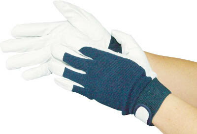 おたふく手袋:豚革甲メリヤスマジック付 紺 L R-29-N-L 豚革甲メリヤスマジック付手袋 L（1双） R29NL オレンジブック 4386493