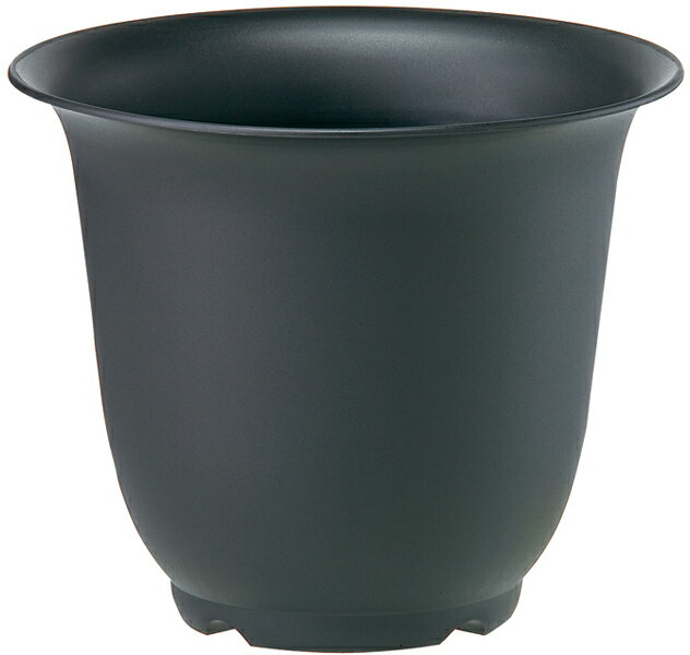 Glass Bowls - 大和プラスチック ノアポット 6号 ブラック 4903266181697 表面がマットな質感の植木