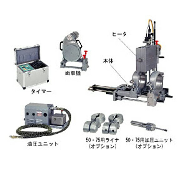 【代引不可】レッキス工業:200全自動バット融着機 A TYPE UBJ2A 311865