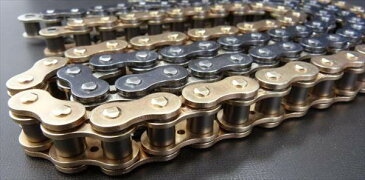 【代引不可】エヌマチェーン(EKチェーン):530-104L SXリングチェーン(薄型シール)MLJ(カシメジョイント)シルバー 530RR/SM-CR/NP-104