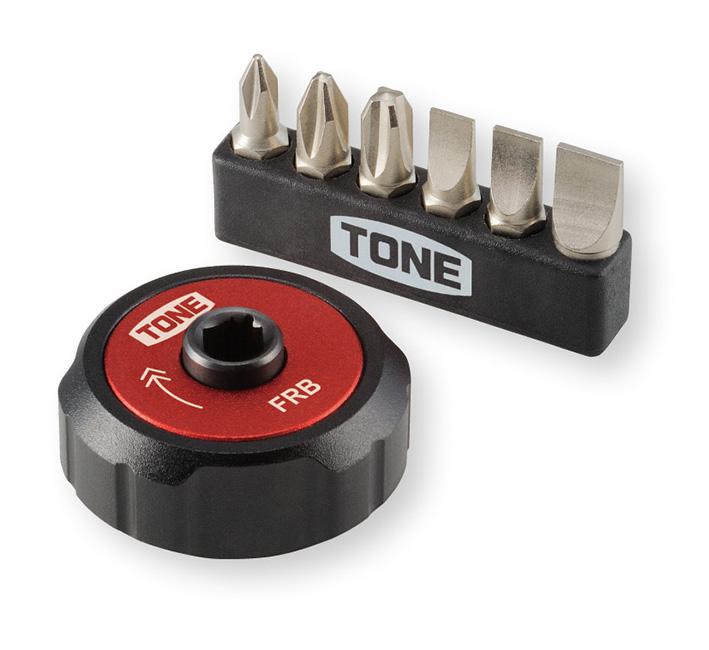 Socket Wrench - TONE（トネ） フィンガーラチェットレンチセット FRB6S ●ビット差込6.35mm（DIN3126 ISO1173 ショートビット）