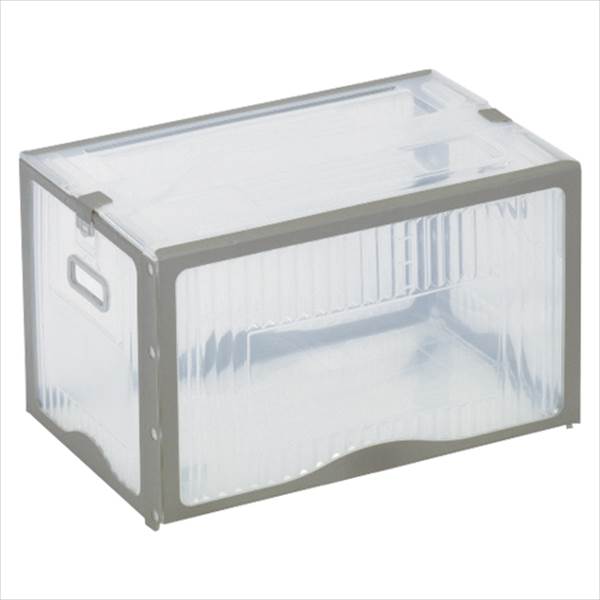 岐阜プラスチック工業 リスボックス クリア クリア/グレー 幅530×奥346×高325mm 容量：53リットル リス..