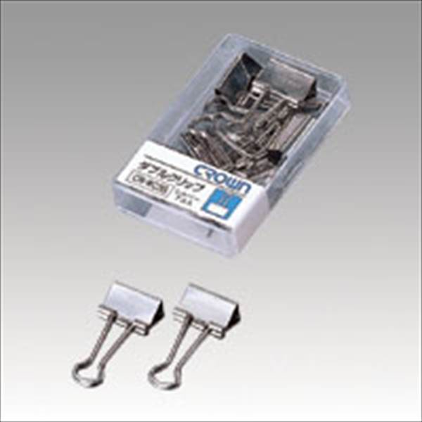 クラウン Wクリップシルバー小 7個入 CR-WC3S-SL 事務用品 文房具 筆記具 ファイル 机上整理 梱包 とじ..