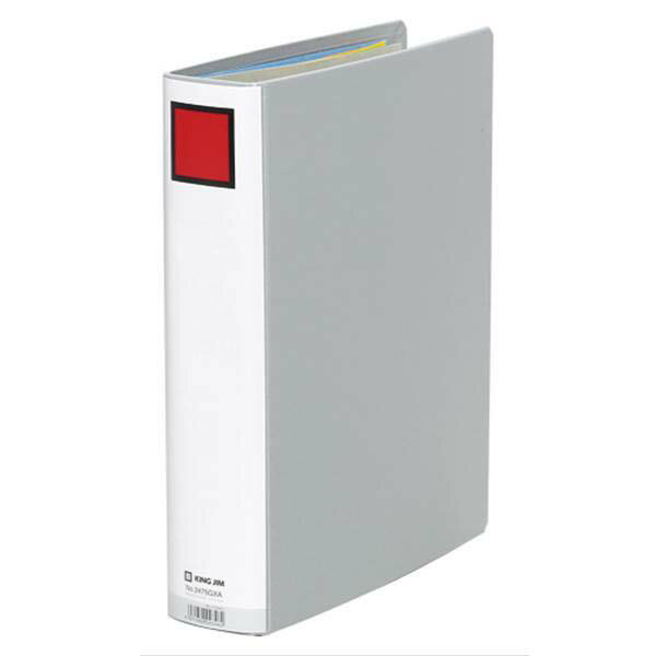 キングファイルスーパードッチ(脱・着)イージーGXシリーズ10冊入廉価版(A4縦型・両開き)グレー 2475GXAクレX10 4527【未定】キングジム:キングファイルスーパードッチ【脱・着】イージーGXシリーズ10冊入グレー 2475GXA×10 2475GXAクレX10 事務用品 文房具 筆記具 ファイル 机上整理 オフィス