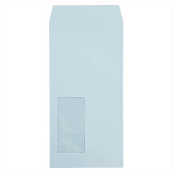 寿堂 マド付封筒長3ハーフトーンカラーブルー 03229 事務用品 文房具 筆記 ファイル 机上整理 梱包 便箋 封筒 03229 6290