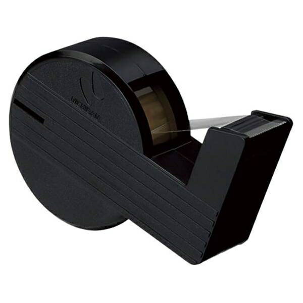 ニチバン セロテープ直線美 mini （小巻テープカッター付）巻芯径25mm 黒 CT-15SCB6 事務用品 文房具 筆記具 ファイル 机上整理 梱包 接着 CT-15SCB6 14556
