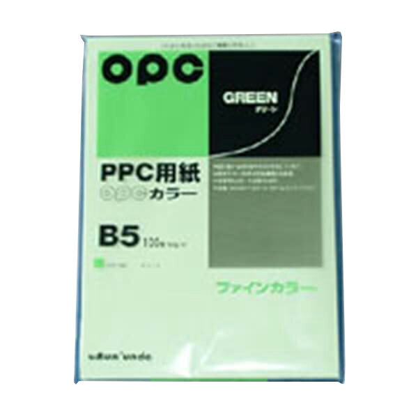 B5 Size Paper - 文運堂 ファインカラーPPC B5判 100枚 グリーン カラー326 グリーン 事務用品 文房具 筆記具 ファイル 机上整理 オフィス カラー326 16612
