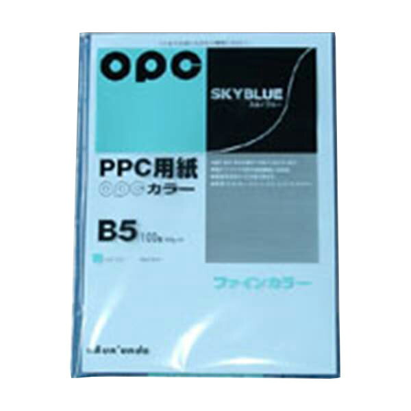 文運堂 ファインカラーPPC B5判 100枚 スカイブルー カラー327 スカイブルー 事務用品 文房具 筆記具 ..