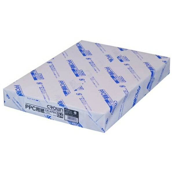 B4 Size Paper - クラウン PPC用紙 500枚×5冊 B4判 CR-KPB4-W 事務用品 文房具 筆記具 ファイル 机上整理 オフィス CR-KPB4-W 19586