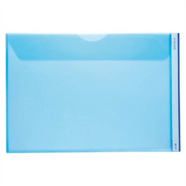 KING JIM（キングジム） Mホルダー A3判ヨコ型 （マチ10mm） 青 753E 753Eアオ 事務用品 文房具 筆記具..