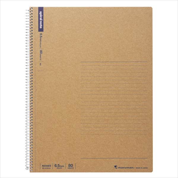 Other - マルマン スパイラルノート A4判 中紙枚数：80枚 N235ES 事務用品 文房具 筆記 ファイル 机上整理 メモ ノート 紙 中紙枚数80枚 N235ES 23935