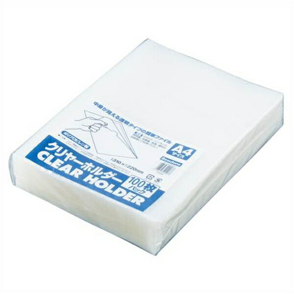 A4 Size - ビュートンジャパン クリヤーホルダー A4判 クリヤー 100枚 CH-A4-W100 CH-A4-W100 事務用品 文房具 筆記具 ファイル 机上整理 オフィス 70223